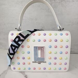 Karl Lagerfeld Paris Simone Flap Crossbody Purse